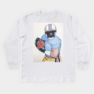 Football Player Kids Long Sleeve T-Shirt